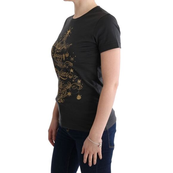 Dolce & Gabbana 2017 Holiday Tee Short Sleeve Crew Neck Women Gray Tops & - Picture 2 of 6